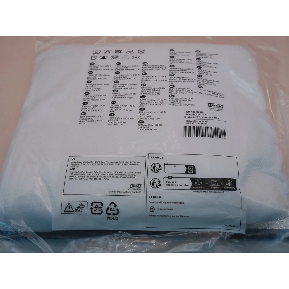 IKEA Lill Net Curtains White Sheer Mesh Panels 110x98 2-Pack 901.119.80 NEW